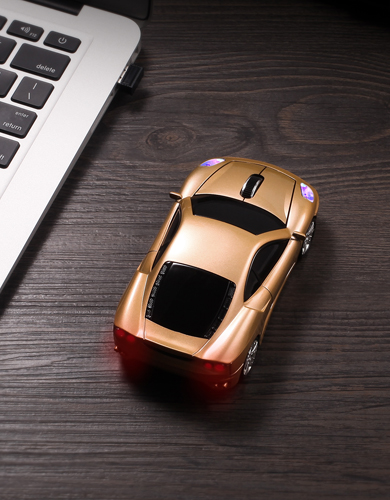 Aerodynamic Supercar Shaped Wireless Mouse