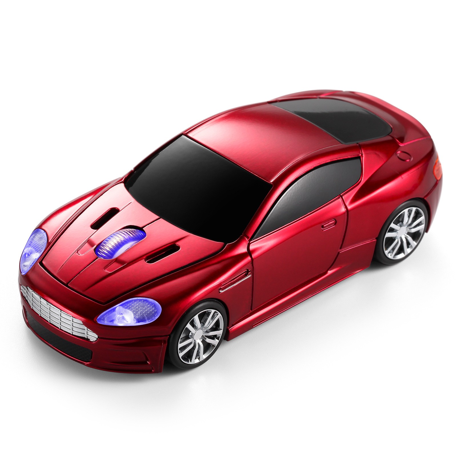 Wireless Car Mouse for Computer, Sleek Elongated GT Sport Car Shaped Wireless Mouse