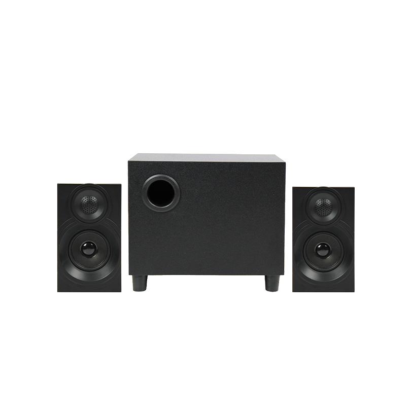 2.1 Channel Multimedia Speaker System with Subwoofer, Full Range Audio, 20 Watts RMS, Strong Bass, 3.5mm Audio Inputs, PC/TV/Smartphone/Tablet/Music Player